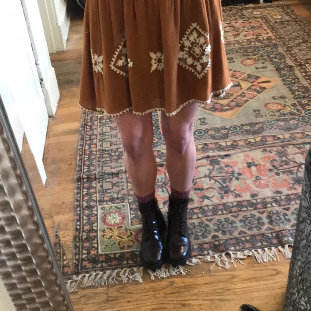 Embroidered Fall Dress - Picture 2 of 5